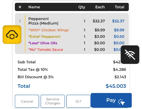 Offline Pizzeria POS