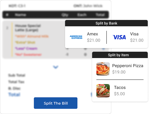 Split Bills Easily with Butter’s Pizza POS